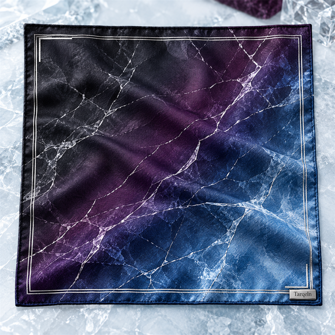 Tarqeln Glacier Pocket Square