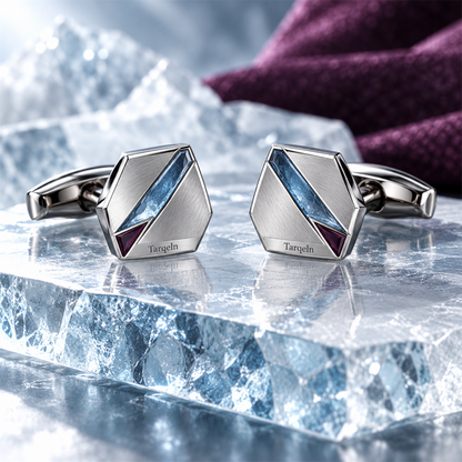 Tarqeln Arctic Facet Cufflinks